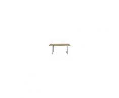 DS Muebles Tavolo Da Pranzo Uley Industriale Vintage Gambe Bianche 80x140x76h
