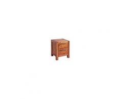 vidaXL Comodino In Legno Massello Di Acacia 45x42x58 Cm Marrone