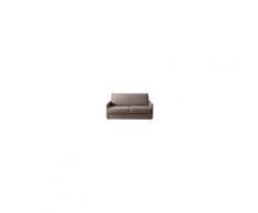 ARGONAUTA Divano Letto 3 Posti In Ecopelle Tortora Sfoderabile 176x95xh. 92 Cm