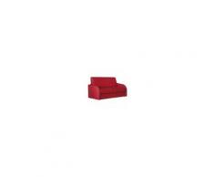 ARGONAUTA Divano Letto 3 Posti In Tessuto Rosso Sfoderabile 186x95xh. 92 Cm