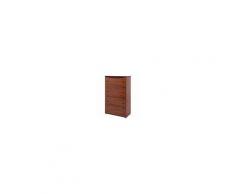 ARGONAUTA Cassettiera In Legno Nobilitato 7 Cassetti Mobile Noce Antico Cm 76x41xh 127
