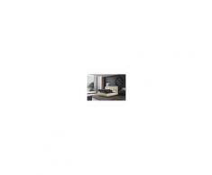 Talamo Italia Letto Contenitore Singolo Puccini Panna Tessuto Made In Italy 105 X 115 X 209