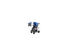 Vidaxl Passeggino / carrozzina 2-in-1 In Alluminio Blu E Nero