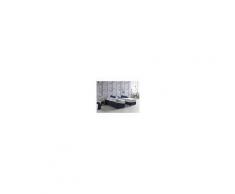 Talamo Italia Letto Singolo Sfoderabile Contenitore Apertura Frontale Silvia Sommier Made In Italy Blu
