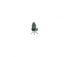 CLP Sedia Ufficio Massaggiante E Riscaldata Limit XM in Similpelle I Poltrona Racing Scrivania Schienale Reclinabile I Poltrona Relax Gamer Nero / Verde