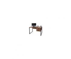 Mendler Scrivania Ufficio Computer Hwc-a27 Mdf Con Cassetti 73x122x76cm Colore Rovere