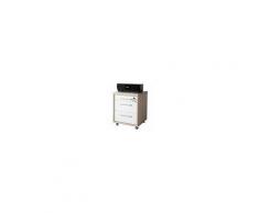 Composad Cassettiera Ufficio Tre Cassetti Color Frassino E Laccato Bianco Con Ruote Cm 47x45x62 - Ct7073k39904
