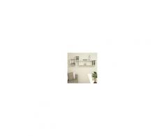 Homemania Mensola Polite Bianco Moderno - Mobile Arredo Design - Per Casa, Studio, Ufficio, Camera - Scaffale, Ripiano - Angolare, Parete