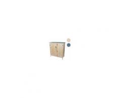 Mendler Armadietto Armadio Ufficio Cantina Garage Hwc-d56 55x115x120cm Legno Naturale