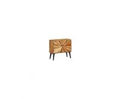 VIDAXL Credenza In Legno Massello Di Mango 85x30x75 Cm