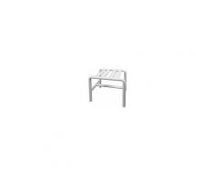 Goman Sgabello Doccia H 43 Alluminio Rivestito In Nylon Bianco