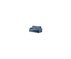ARGONAUTA Divano Letto 3 Posti In Ecopelle Azzurro Sfoderabile 188x100xh. 92 Cm