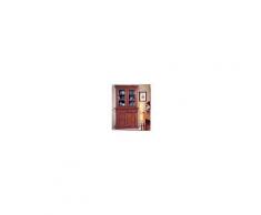 Estea Mobili Credenza Base + Alzata In Legno Massello Artigianale L135 P 50 H 228