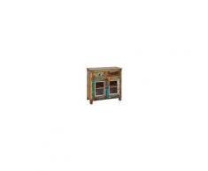 Interlink Links Mobile Etnico Kitts Legno Massello Fantasia L85x40x85h