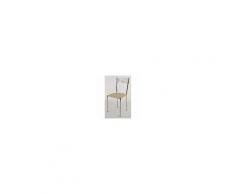 Tommychairs Set 4 Sedie Per Cucina E Sala Da Pranzo Moderne, Con Robusta Struttura In Acciaio Cromato E Seduta Imbottita, Rivestita In Ecopelle Sabbia. Set Composto Da 4 Sedie Elegance By Tommychairs, Dalle Linee Moderne E Di Design