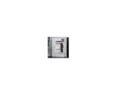Homemania Mobile Ingresso Seina Armadio Appendiabiti Porta Scarpe - Con Ante, Ripiani - Bianco In Legno, 125 X 35 X 184 Cm