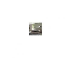 Talamo Italia Letto Contenitore Singolo Mozart Tortora Tessuto Made In Italy 98 X 109 X 225