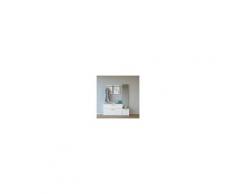 Homemania Mobile Ingresso Elisabeth Armadio Appendiabiti - Con Specchio, Ante, Ripiani - Bianco, In Legno, 137 X 35 X 172 Cm