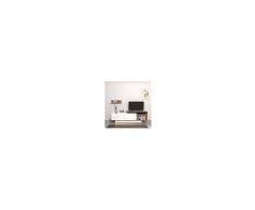 Homemania Mobile Porta Tv Cd Ripiani Supporto Martin 2 Bianco Legno-casa Arredo Design - Per Soggiorno - Porta, Mensole, Ripiani, Supporto, Componibile