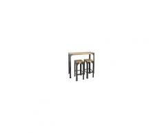 DS Muebles Tavolo Da Bar Stile Industriale Vintage - 59x59x108h. Cm