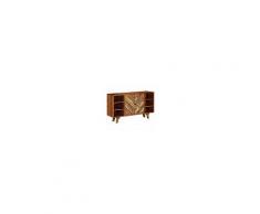 VIDAXL Credenza In Legno Massello Di Recupero 140x40x80 Cm