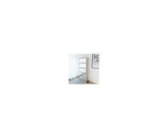 Vidaxl Scarpiera 5 Strati A Specchio Bianca 63x17x169,5 Cm