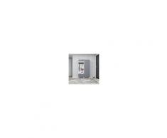 Homemania Mobile Ingresso Turkuaz, Mobile Appendiabiti, Armadio, Porta Scarpe, Con Ante, Ripiani, Ganci, Antracite, Bianco In Legno, 60 X 35 X 194 Cm