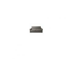 ARGONAUTA Divano Letto 3 Posti In Ecopelle Tortora Sfoderabile 198x95xh. 92 Cm