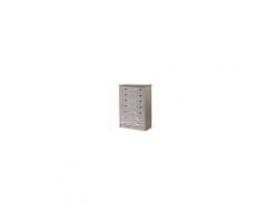 ARGONAUTA Mobile Cassettiera Legno Nobilitato Larice Grigio 7 Cassetti Cm111x42x76