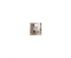 Bagno Italia Mobile Bagno Da 80cm Arredo Sospeso Moderno Rovere Chiaro Colonna Mensola Miscelatore In Omaggio