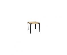 DS Muebles Tavolo Da Pranzo Stile Industriale Vintage - 80x80x75h. Cm