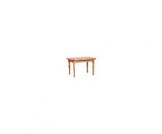 BISCOTTINI Tavolo Country Allungabile In Legno Massello Di Tiglio Finitura Naturale 120x80x80 Cm