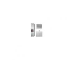 Badplaats Mobili Da Bagno Montreal 60cm, Bianco Lucido, Armadio Mobiletto Lavabo Mobili Armadietto