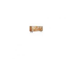 VIDAXL Credenza Marrone In Legno Massello Di Sheesham 180x40x78 Cm