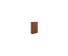 ARGONAUTA Armadio Scarpiera Noce Antico In Legno Nobilitato 2 Ante / 4 Ripiani 130x71x38