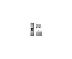 Badplaats Mobili Da Bagno Montreal 60cm, Grigio, Armadio Mobiletto Lavabo Mobili Armadietto