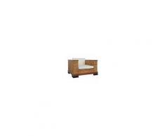 VIDAXL Poltrona Con Cuscini In Rattan Naturale Marrone