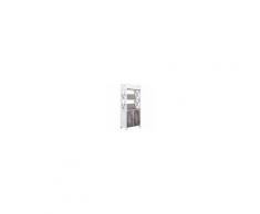 VIDAXL Armadietto Bagno Marrone Bianco 46x24x116cm Legno Di Paulownia