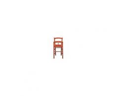 BISCOTTINI Seggiolone In Legno Massello Di Faggio Finitura Rosso Laccato L46xpr46xh101 Cm Made In Italy
