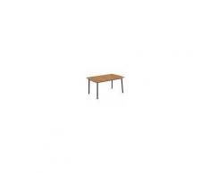 VIDAXL Tavolo Per Esterno In Legno Massello Acacia E Acciaio 150x90x72cm