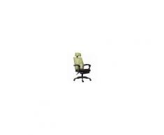 CLP Sedia Ufficio in Rete Traspirante Smart - Sedia Ergonomica Scrivania Regolabile - Poltrona Girevole Studio con Poggiatesta e Poggiapiedi Nero Verde Nero