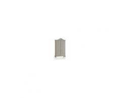 Estea Mobili Armadio 2 Ante Legno Massello L 112 P 46 H 204 Colore Grigio E Bianco