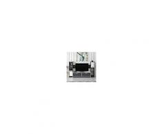 Homemania Mobile Porta Tv Talisa Moderno - Con Ante, Ripiani - Da Salotto - Bianco, Antracite In Legno, 210 X 35 X 130 Cm