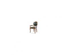 Artigiani Veneti Riuniti Sedia in legno e vera pelle - Made in Italy - H 98 cm