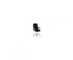 CLP Poltrona Ufficio Apoll XL in Similpelle - Sedia Scrivania Ergonomica Pc Girevole Oscillante - Sedia Direzionale con Braccioli Carico Max 150KG Nero