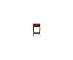 LIBEROSHOPPING Comodino Plus In Legno A 2 Cassetti (noce)