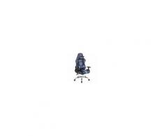 CLP Sedia Ufficio Massaggiante E Riscaldata Limit XM in Similpelle I Poltrona Racing Scrivania Schienale Reclinabile I Poltrona Relax Gamer Nero / Blu