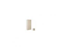 ARGONAUTA Armadio 2 Ante Cassa Bianca E Frontale Colore Olmo Cm 91x52xh 210