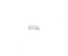 LIBEROSHOPPING Divano In Ecopelle Comodo Con Penisola Reversibile Bianco