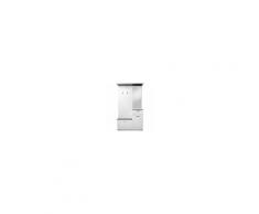 ARGONAUTA Mobile Guardaroba Da Ingresso Bianco Lucido E Ossido 100x37xh. 189 Cm